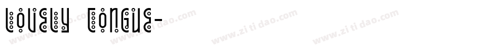 lovely tongue字体转换